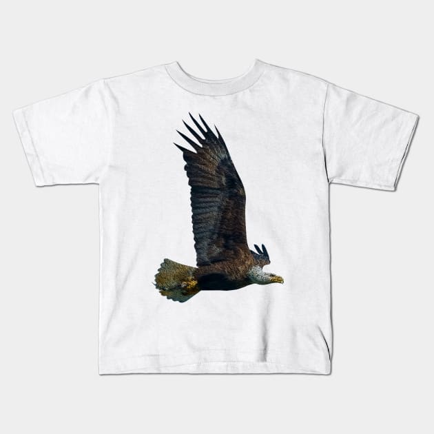 EAGLE Kids T-Shirt by MufaArtsDesigns